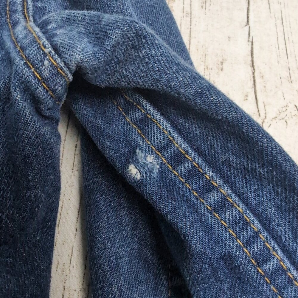 Vintage Lee Riders Made In Canada Denim Jean Jacket Medium To Dark Wash - Picture 4 of 10